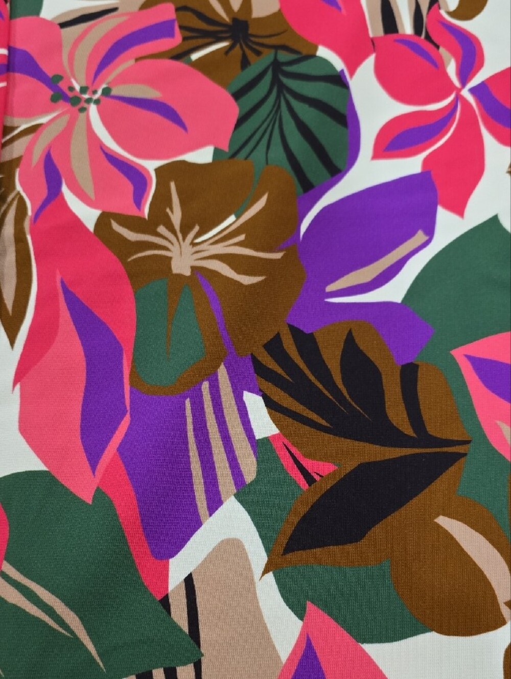 Boston Proper Tropical Floral Pants- Hot Pink, Purple & Green - Picture 4 of 7